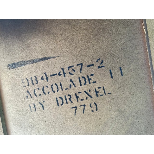 Brown Drexel Heritage Accolade Campaign Console Table – Vintage Sideboard, Sofa Table, or Entryway Console For Sale - Image 8 of 12