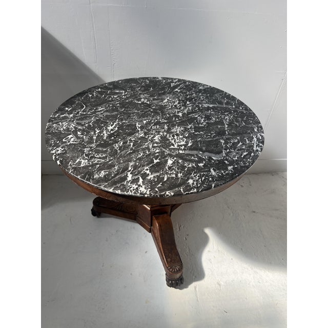 Empire Style Pedestal Table in Mahogany and Veneer, 19th Century For Sale - Image 18 of 18