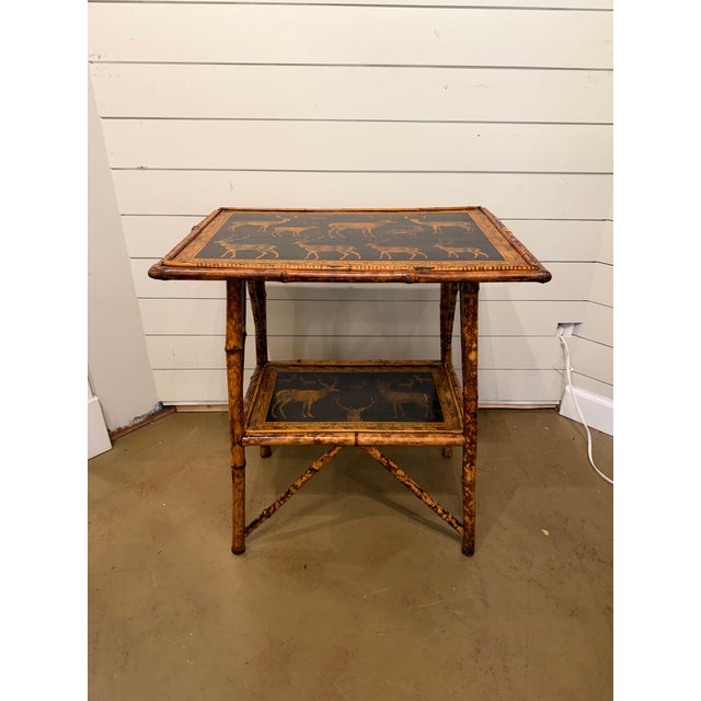 19th Century 19th Century English Decoupage Side Table For Sale - Image 5 of 9