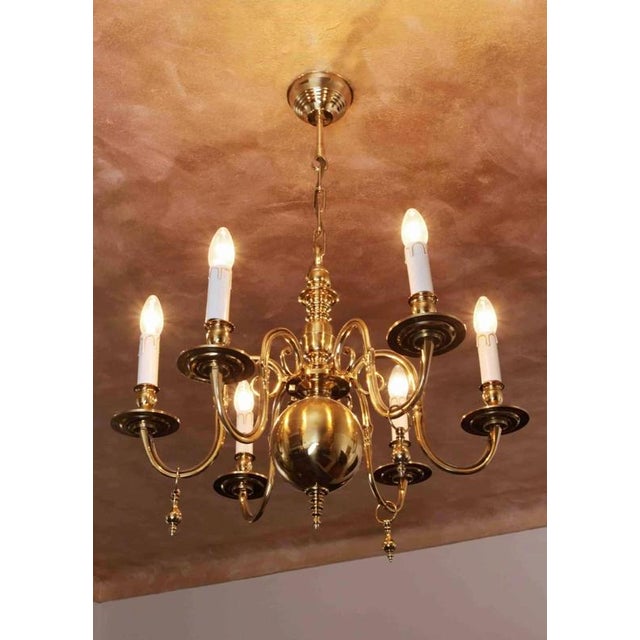 19th Century Bronze Chandelier For Sale - Image 3 of 4
