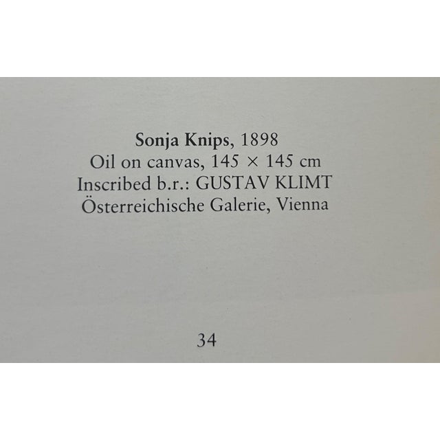 Paper Gustav Klimt “Sonja Knips” Framed Bookplate, 1898 For Sale - Image 7 of 8