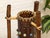 Vintage 1970s Bamboo & Rattan Sculptural Table Lamp With Glass Cabochons. For Sale - Image 4 of 12