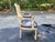 French Late 20th Century Pair of Custom Neo-Classical French Cane Back Chairs With Black Leather Seat For Sale - Image 3 of 9