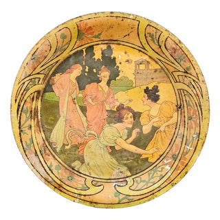 Art Nouveau Tin Plate, 1920 For Sale