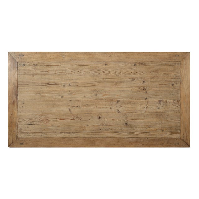 Mid 20th Century Vintage Extra Large Coffee Table - Reclaimed Wood For Sale - Image 5 of 9