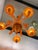 Contemporary Contemporary Translucent Orange Murano Glass Chandelier For Sale - Image 3 of 6