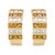 The modern design of these 18k yellow gold huggie hoop earrings will complete your outfits in a signature style. Rows of...