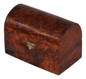 Carved Wood Jewelry Box, 1980s