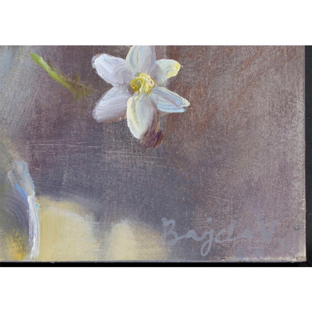 Valery Bayda, Anemones, 2025, Oil on Cardboard For Sale - Image 3 of 5