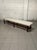 Large Vintage Bench in Teak and Fabric, 1960s For Sale - Image 15 of 18