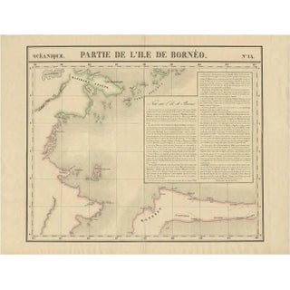 Antique Map of North East Borneo and North Sulawesi by P.M.G. Vandermaelen, 1827 For Sale