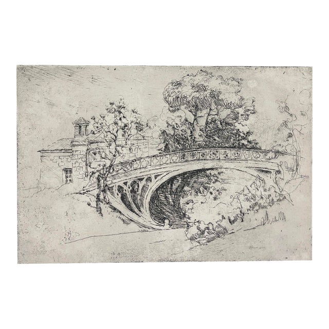 1920s William Meyerowitz Bridge Etching For Sale