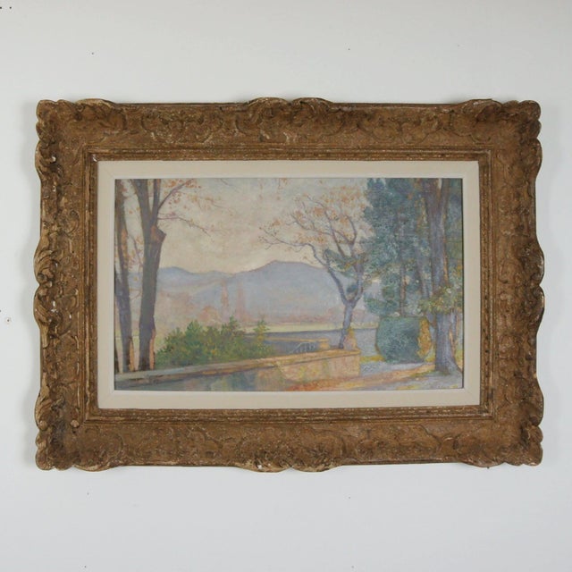 Caron, A View from the Chateau Vinsobres, Painting, Framed For Sale - Image 6 of 6