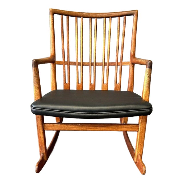 1950s Rocking Chair by Hans Wegner Model Ml33 For Sale