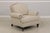 Traditional Ethan Allen Upholstered Club Chair & Ottoman For Sale - Image 3 of 18