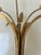 Gold 1950s Italian Florentine Tole Candle Sconce Wheat Motif For Sale - Image 8 of 9