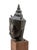 Vintage Bronze Crowned Buddha Head in Thai Ayutthaya Style. Wood Base Sculpture For Sale - Image 4 of 6