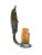 1920s Pair Cast Brass Sconces With Hammering and Tooling Pattern, 1920 For Sale - Image 5 of 7