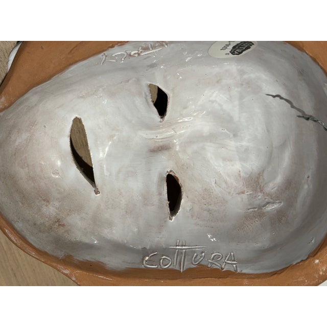Cottura Made in Italy one Set of 4 Italian Majolica Masks Beautiful hand-painted, hand-crafted Majolica wall masks made in...