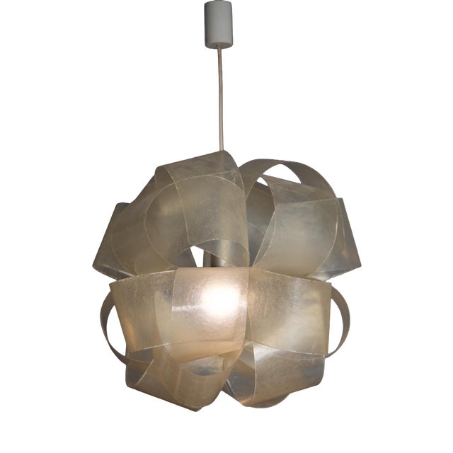 Fiberglass Pendant Light by E. Botta, 1970 For Sale