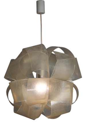 Fiberglass Pendant Light by E. Botta, 1970