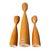 Vintage Danish Modern Sculptural Teak Candle Holders – Set of 3 For Sale - Image 4 of 6