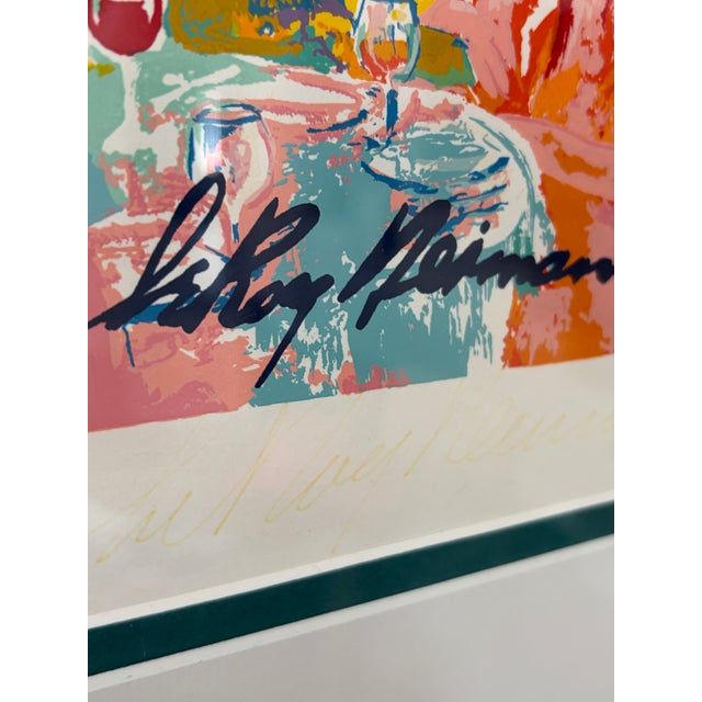1970s “Tavern on the Green” by Leroy Neiman – Hand Signed – Custom Framed With Conservation Glass For Sale - Image 4 of 14