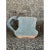 Vintage Signed Glazed Terracotta Handled Vessel in Blue/GrayGlaze For Sale - Image 11 of 11