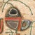 Mid-Century Abstract Israeli Earthenware Plaque in Burnt Umber, Cream & Red Hues, Sofia Kisselov For Sale - Image 12 of 12