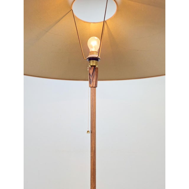 Brown Mid-Century Scandinavian Teak Floor Lamp, 1960s For Sale - Image 8 of 11