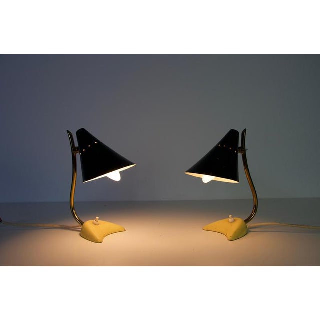 Mid-Century Modern Italian Brass Table Lamps, 1960s, Set of 2 For Sale - Image 11 of 15
