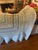 White Vintage Granny Square Crochet Afghan Full Queen Acrylic 84”x82” For Sale - Image 8 of 9