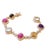 Bochic “Capri” Vintage Natural Multi Fancy Color & Ruby Bracelet Set In 18K & Silver Natural Fancy Sapphires, Ruby, Topaz,...