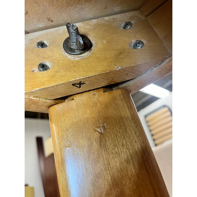 1940s Mid-Century Modern Dining Set in the Style of Heywood Wakefield For Sale - Image 15 of 17