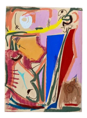 Contemporary Abstract Expressionist Pastel Drawing by Erik Sulander
