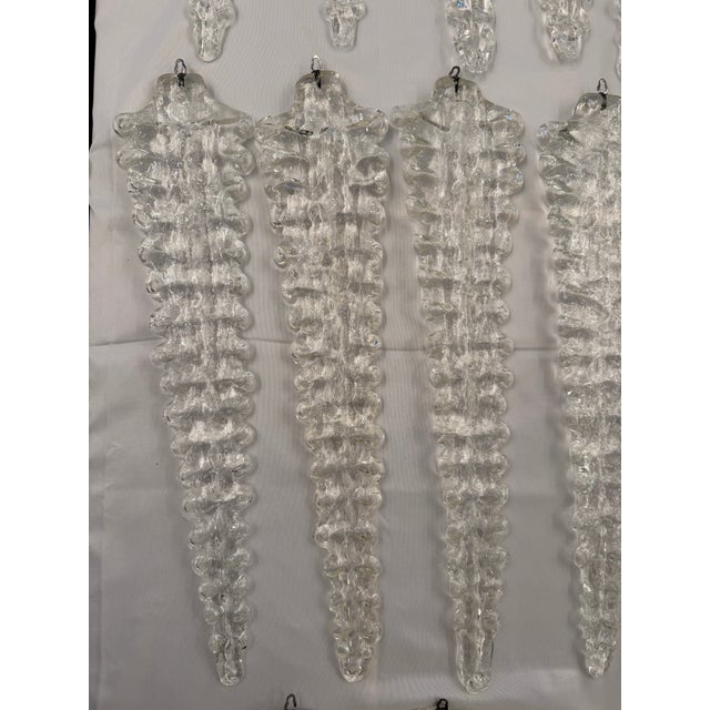 Murano, Venini & Co. 1960s Venini, Seaweed Murano Glass (Alga) Chandelier, Italy For Sale - Image 4 of 11