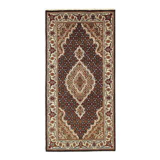 2020s Fine Hand Knotted Silk & Wool Tabriz For Sale