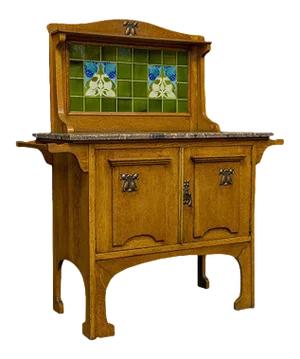 Arts and Crafts Oak Washstand