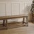 Brown Bench with Iron Brackets For Sale - Image 8 of 10