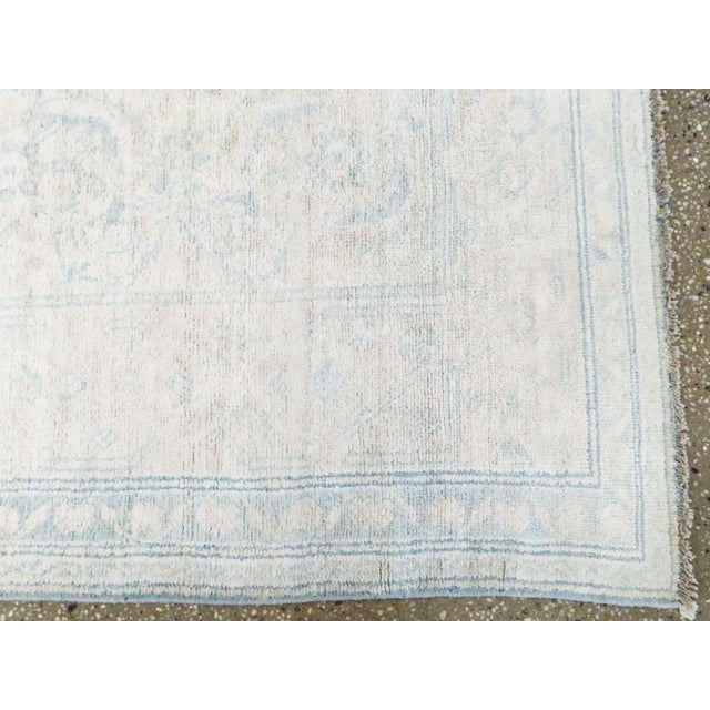 Mid 20th Century Galerie Shabab Collection Mid-20th Century Indian Cotton Agra Accent Rug For Sale - Image 5 of 6