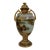 Antique Nippon Hand-Painted Scenic Covered Urn With Gilt & Jeweled Enamel, C. 1900 For Sale
