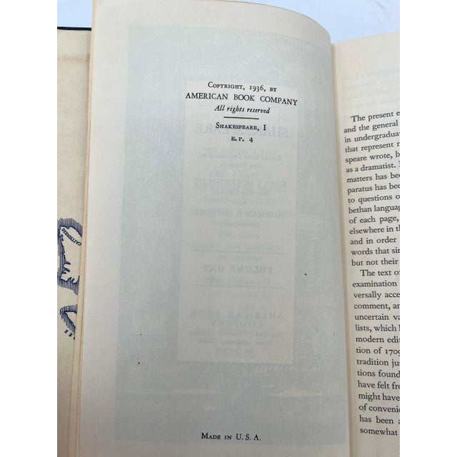 Paper Selected Plays of Shakespeare, Three Volumes Published 1936-1941, Signed by the Editor For Sale - Image 7 of 12