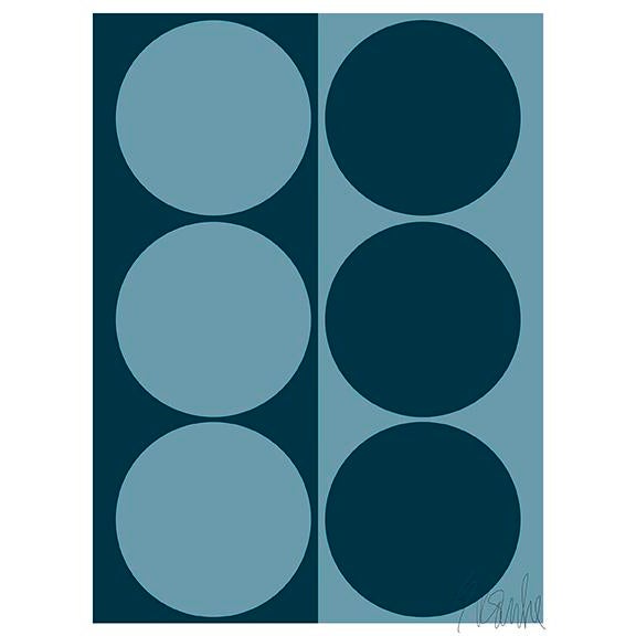 Paper Dynamic Pair Teal Fine Art Print 32" X 45" by Liz Roache For Sale - Image 7 of 7