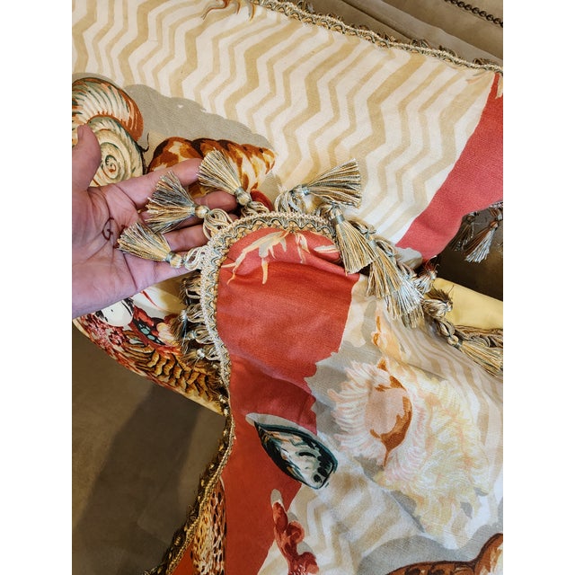 Coastal Pair of Amazing European Sized Custom Pillows. For Sale - Image 3 of 8