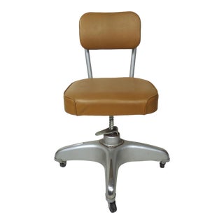 Vintage Industrial Desk Chair For Sale