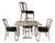 Vintage French Country Rococo-Style Drop-Leaf Dining Set – 5 Pieces For Sale