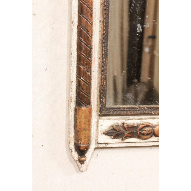 French Neoclassical 3 Ft Mirror, Circa 1820 For Sale - Image 10 of 12