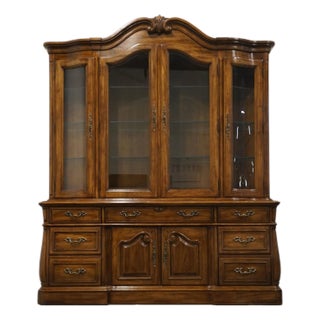 Thomasville Furniture Place Vendome Collection French Provincial 72" Buffet W. Lighted Display China Cabinet 13921-130 / 13921-330 For Sale