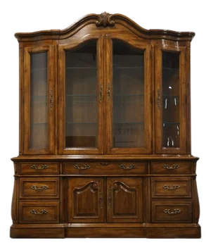 Thomasville Furniture Place Vendome Collection French Provincial 72" Buffet W. Lighted Display China Cabinet 13921-130 / 13921-330