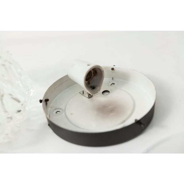 Vintage Round Floral Glass Ceiling Light, 1960s For Sale - Image 13 of 18